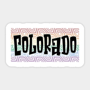 LGBTQ PRIDE EQUAL USA COLORADO Sticker